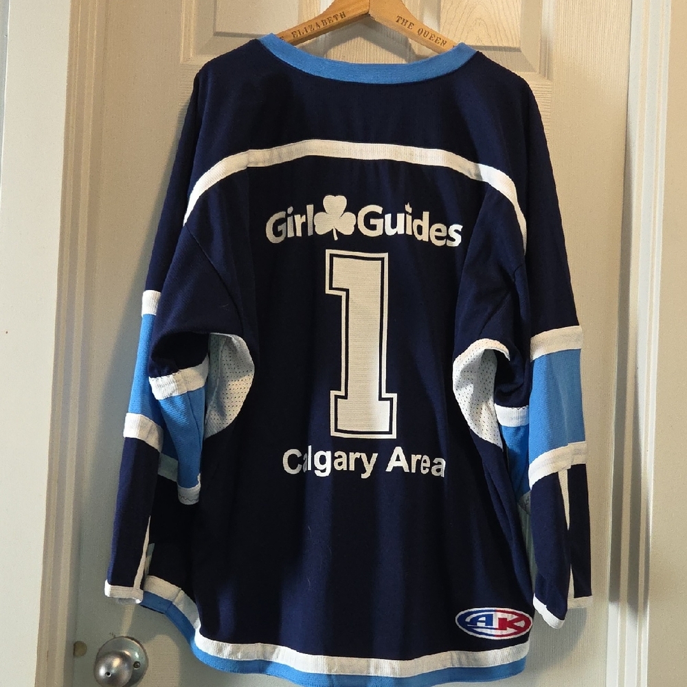 Blue and White Girl Guides Sweater